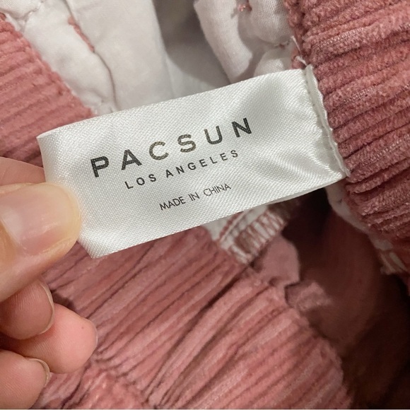 PACSUN Blush Corduroy Paperbag Mom Shorts High Waist Size XS - Picture 9 of 11